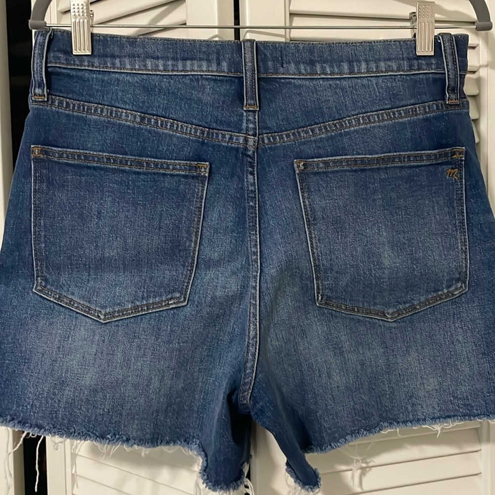 Madewell high rise denim shorts